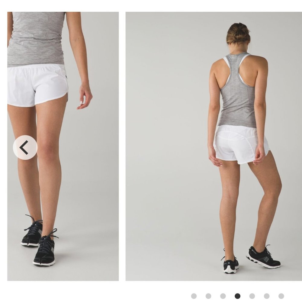 Lululemon Tracker Short 3- White Size 6